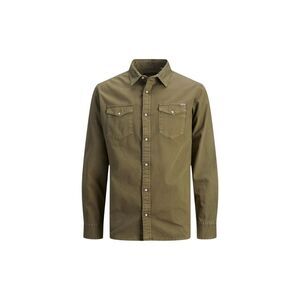 Jack Jones Green Denim Men's Shirt